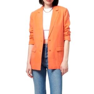 NEW CAMI NYC ORANGE LINEN BLEND BLAZER
